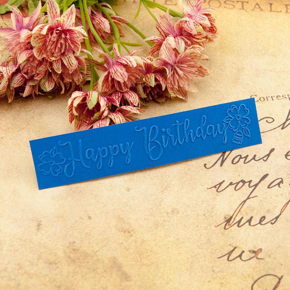 Happy Birthday Decoration Embossing Folders - Inlovearts