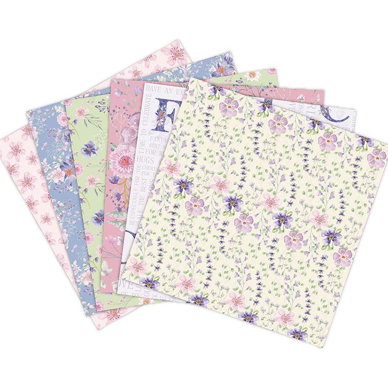6 Inches Small Fresh Material Paper Background Paper <24PCS> - lifescraft