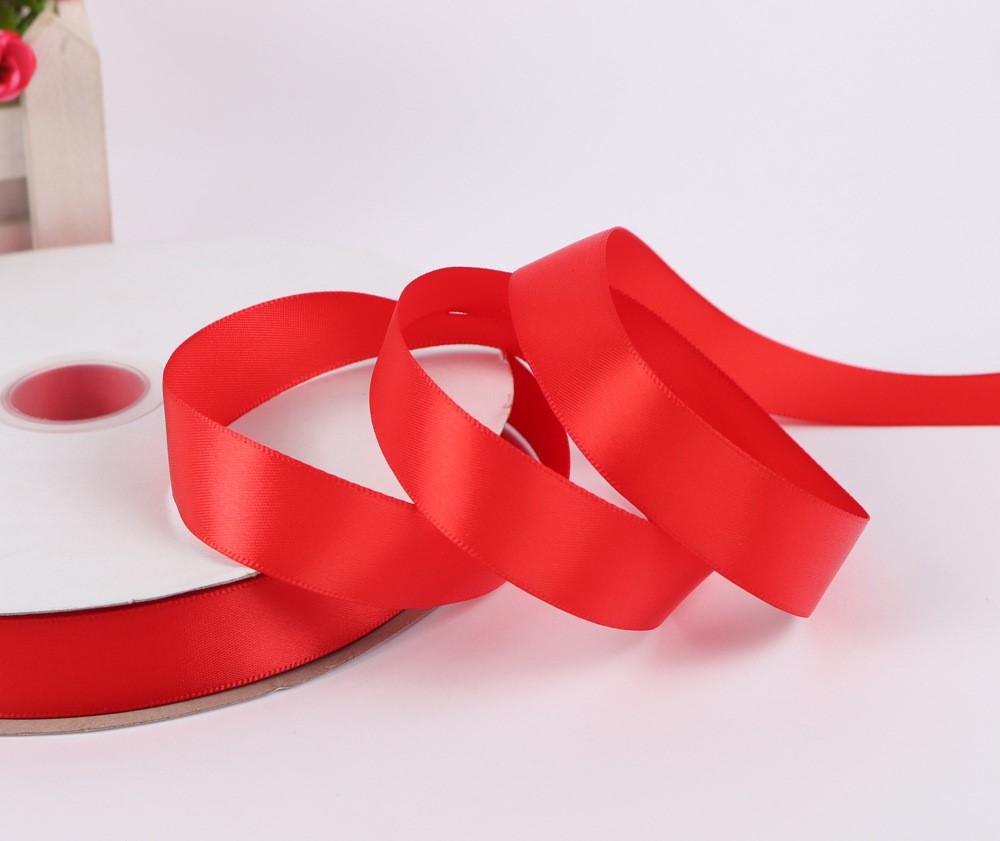 Big Red Whole Roll Satin Ribbon DIY Decoration Ribbon Gift Wrapping Tape - lifescraft