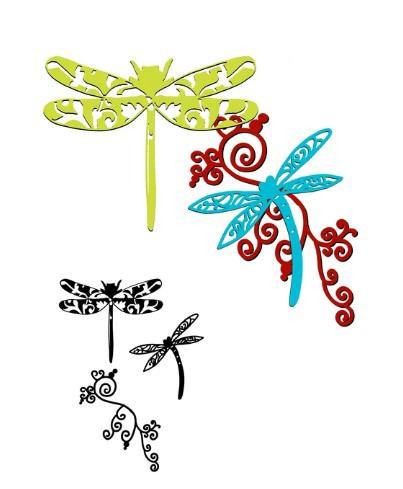 Dragonfly With Vine Dies - Inlovearts