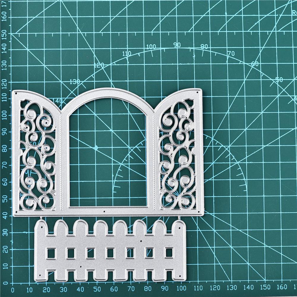 Lace Window Fence Cutting Dies - Inlovearts