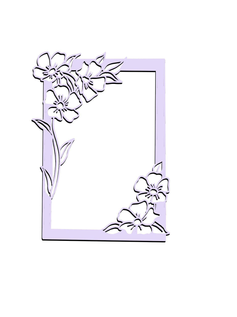 Corner Flower Frame Dies - Inlovearts