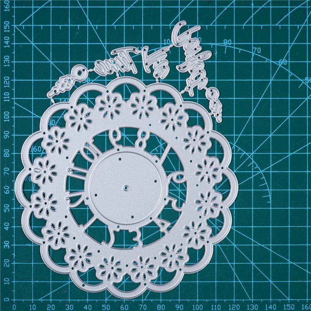 Lace Cluster Clock Dies - Inlovearts