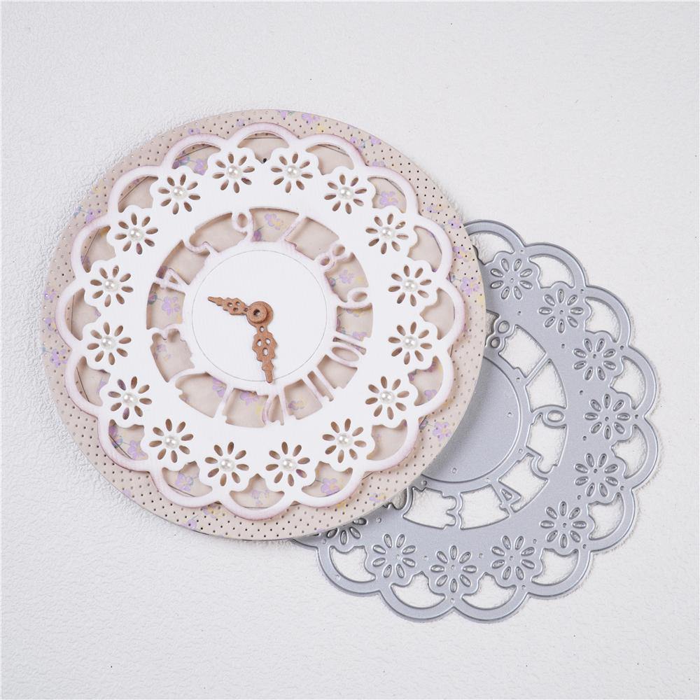 Lace Cluster Clock Dies - Inlovearts