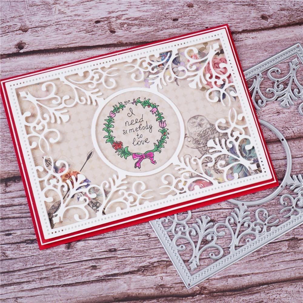 Lace Frame Background Cutting Dies - Inlovearts