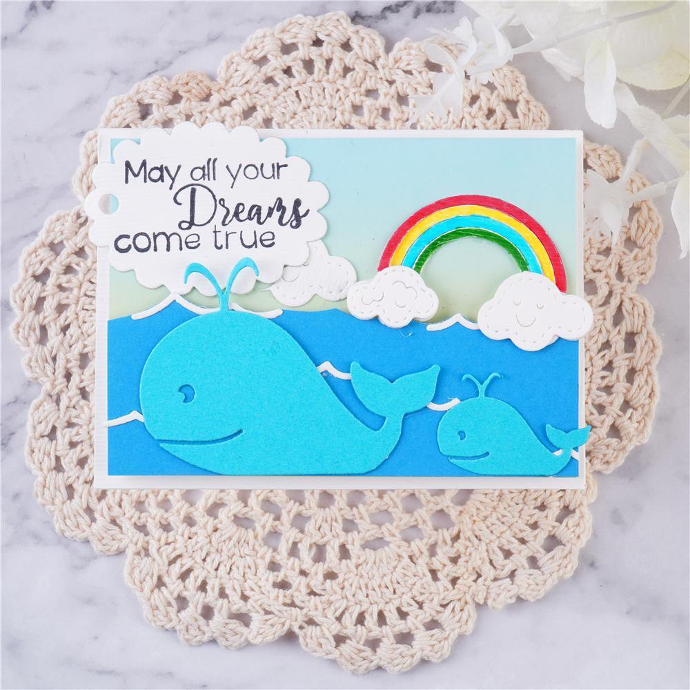 Baby Whale and Mother Swimming in The Ocean Dies - Inlovearts