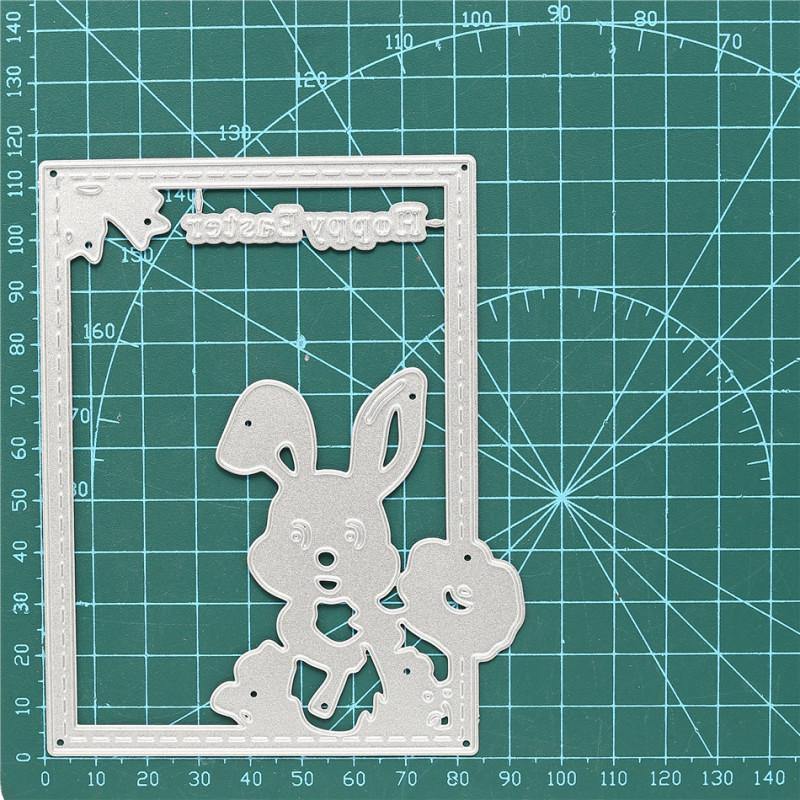 Easter Rabbit Frame Decor Dies - Inlovearts