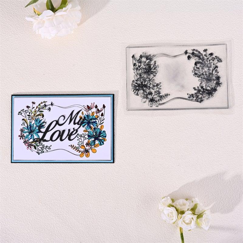 Exquisite Wreath Message Board Stamps - Inlovearts